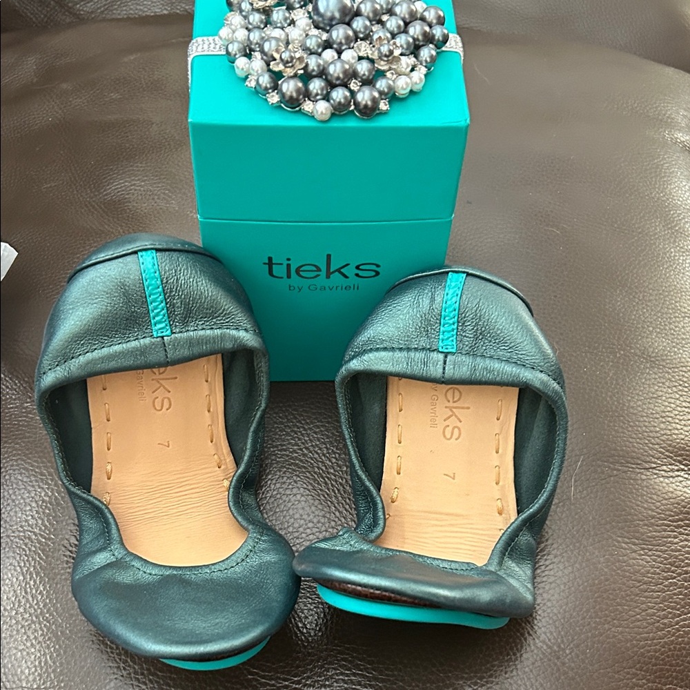 Tieks by Gavrieli Dark Teal Flats